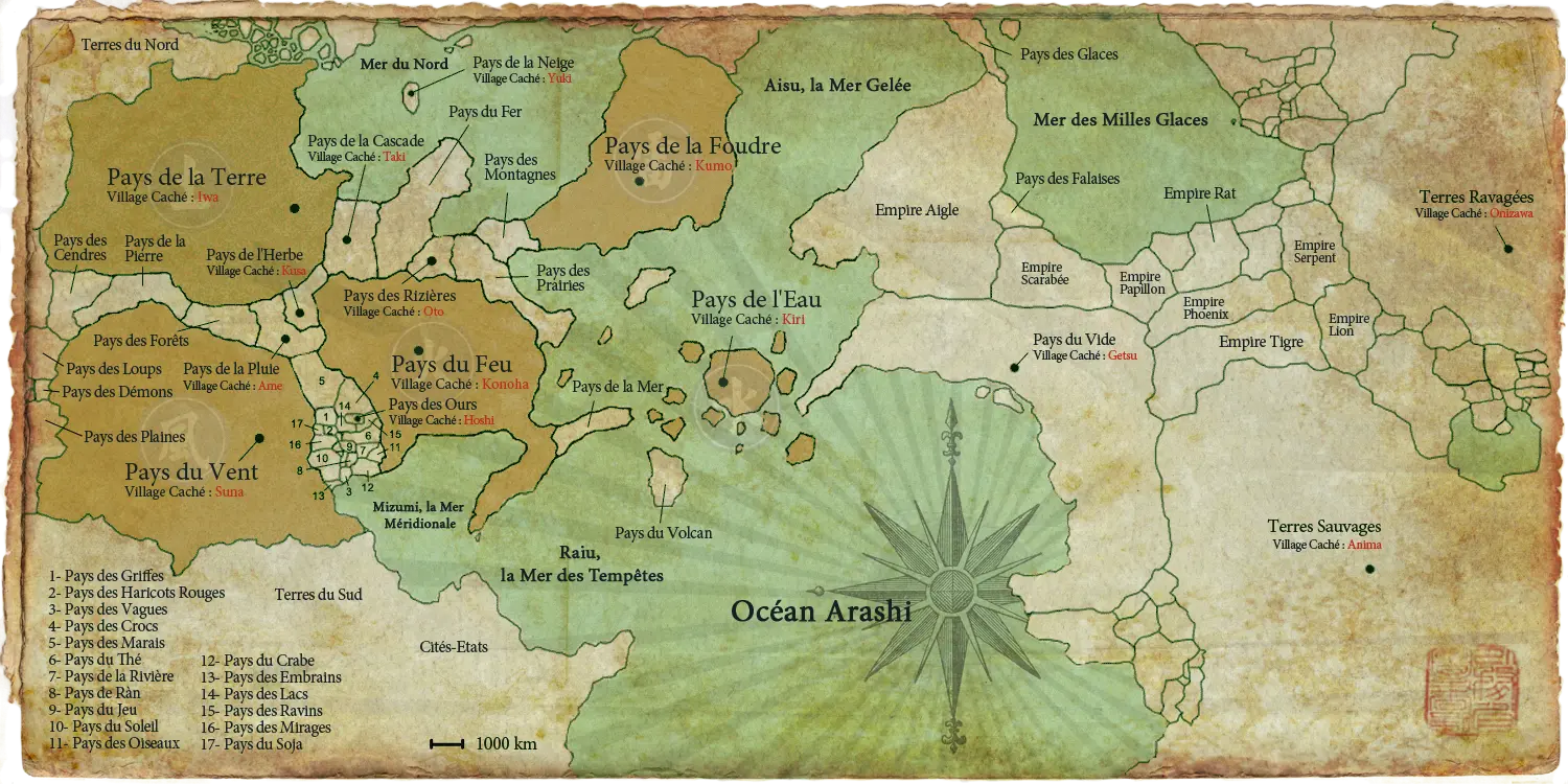 Carte du l'univers de ce jeu de rôle